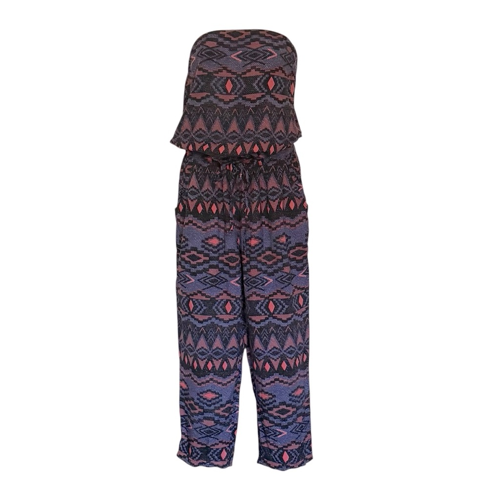 NWOT Mudd Strapless Jumpsuit Size Large